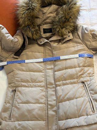 Plumas mujer Zara Beige Talla XL