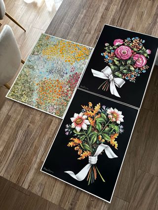 Láminas decorativas florales A3