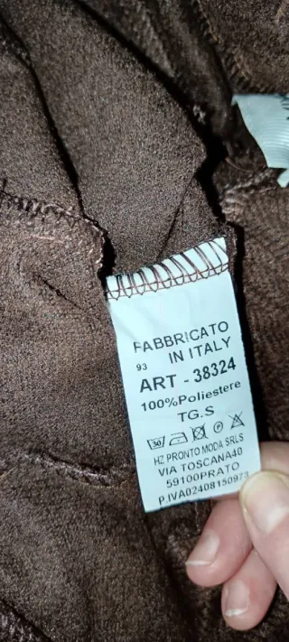 Pantaloni donna in panno beige taglia S nuovi di z