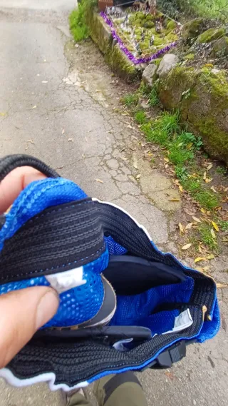 Equipación Motocross Infantil Azul y Blanco