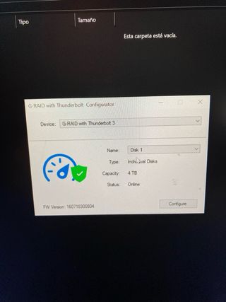 G-Raid Disco duro 8TB con thunderbolt 3