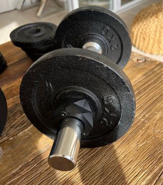 Pesas de Mancuernas con Discos