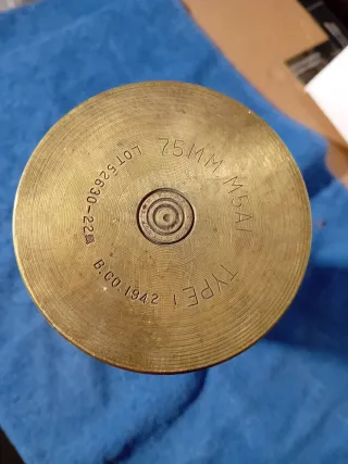 Bossolo cannone II Guerra Mondiale