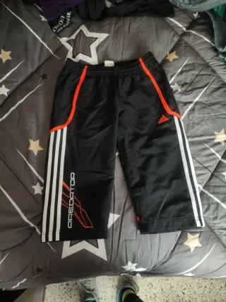 Pantalón Adidas Negro Naranja