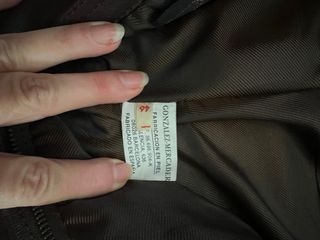 Pantalón de Piel Marrón, de Caballero. Talla 46.