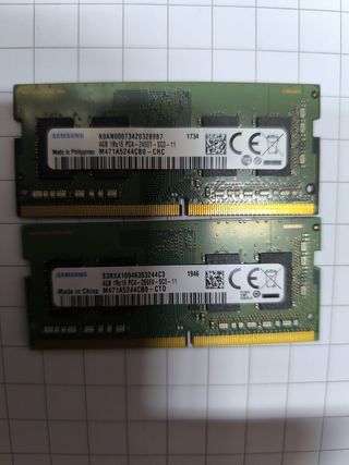 2x Samsung DDR4 4GB PC4-2400T Notebook RAM