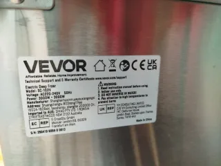 Freidora Hostelería Doble VEVOR