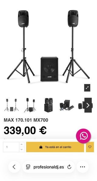 Altavoces Max 170.101 Mx700