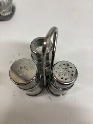 Tris Sale Pepe Abert Acciaio Inox & Vetro