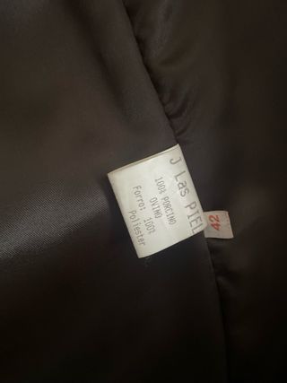 Abrigo Piel Pecari Mujer Marrón