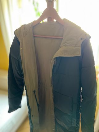 Parka Larga Reversible Zara Mujer