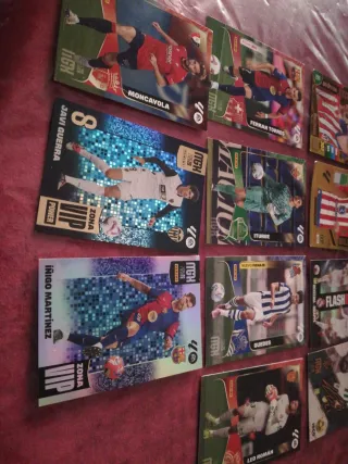 Cartas fútbol MGH y Panini