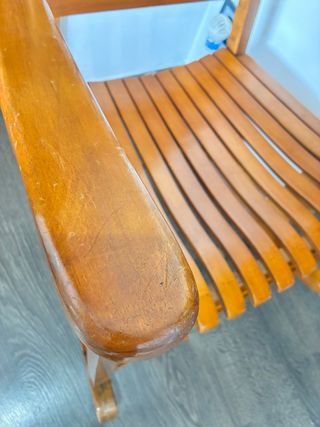 Mecedora de Madera Marrón