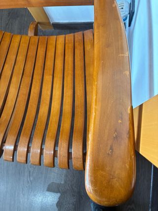 Mecedora de Madera Marrón