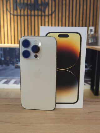 IPHONE 14 PRO 256GB DORADO 100% BATERÍA.,..,