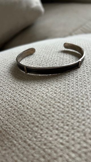 Pulsera Plata y Pelo Elefante