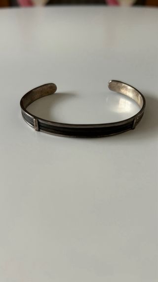 Pulsera Plata y Pelo Elefante