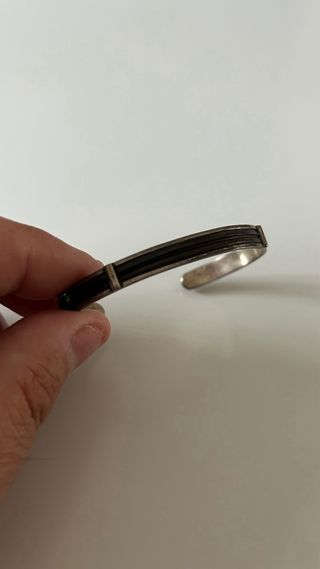 Pulsera Plata y Pelo Elefante