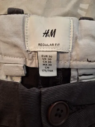 Pantalón H&M Marrón Talla 30