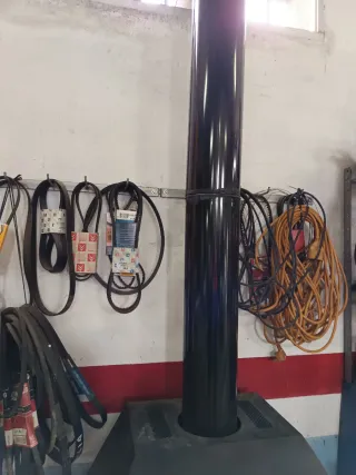 Chimenea Hierro Fundido Negra