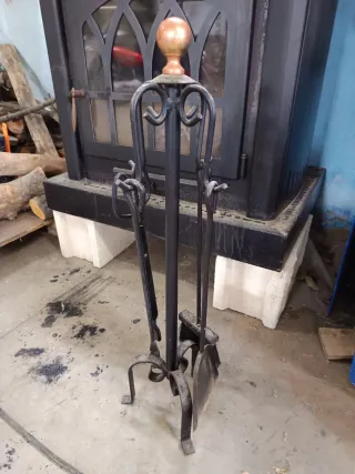 Chimenea Hierro Fundido Negra