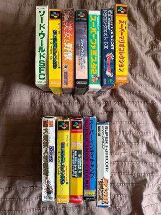 12 Juegos Super Famicom Nintendo
