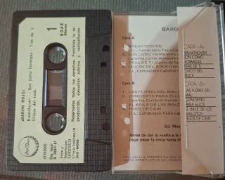 Lote 4 Cassettes Baron Rojo