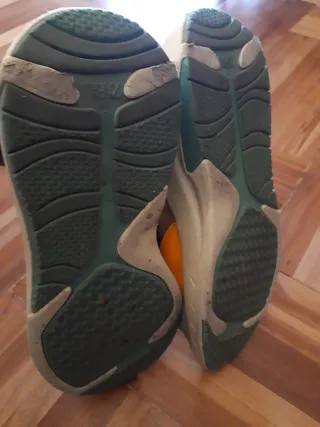 Zapatillas Zara Talla 42 Gris Naranja