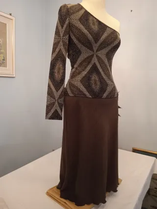 Completo Oblyó marrone e beige