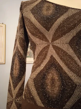 Completo Oblyó marrone e beige