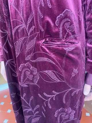 Abrigo kimono terciopelo burdeos Hoss Intropia