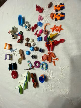 Lote Playmobil Niños Accesorios Varios