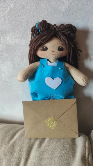Muñeca de trapo artesanal