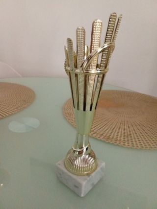 Coppa bambini oro con disegno