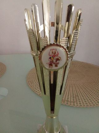 Coppa bambini oro con disegno