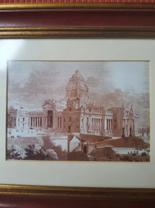 Cuadro con paspartú