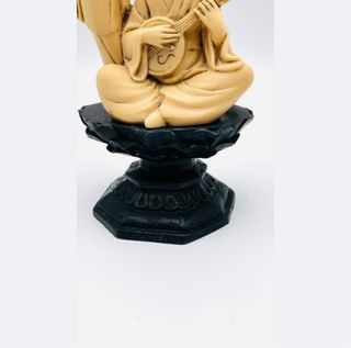 Coppia sculture A.Santini geishe musiciste