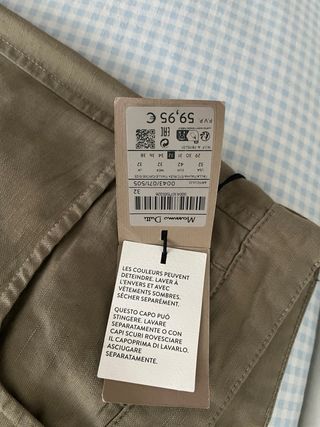Pantalón lino/vaquero nuevo
