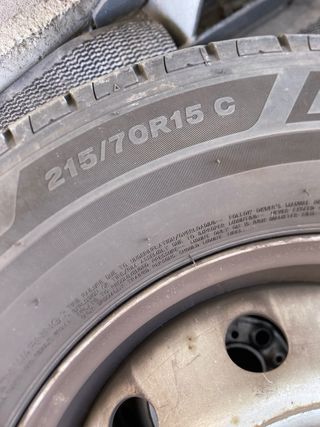 Ruedas autocaravana 15' con llanta 215/70R15C 109R