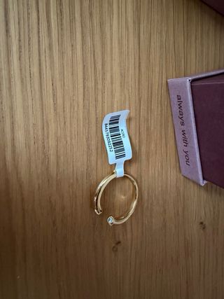 Anillo Miramira bañado en oro 14 kt con circonita