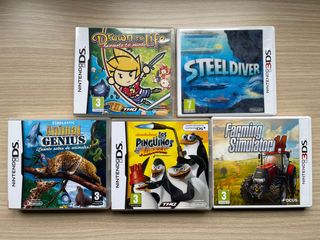 3 juegos Nintendo DS + 2 juegos Nintendo 3DS