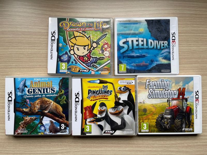 Imagen de 3 juegos Nintendo DS + 2 juegos Nintendo 3DS