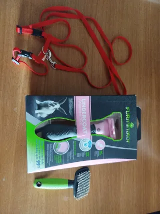 Arnés rojo para roedores