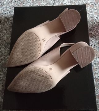 Scarpe Slingback Rosa Antico Tg 39