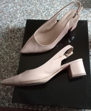 Scarpe Slingback Rosa Antico Tg 39