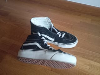 Vans negras plataforma