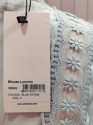 Blusa Charo Ruiz Luminia Azul