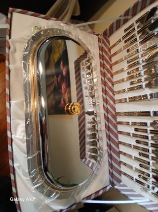 Servizio Posate Pesce Argento e Oro