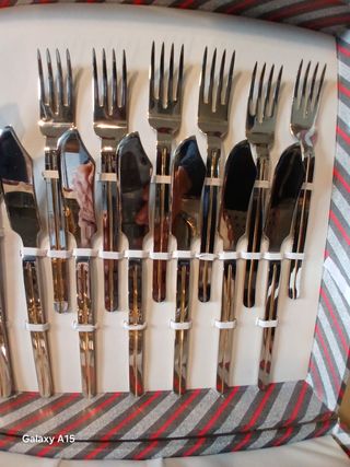 Servizio Posate Pesce Argento e Oro