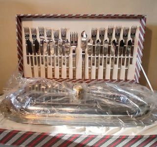 Servizio Posate Pesce Argento e Oro